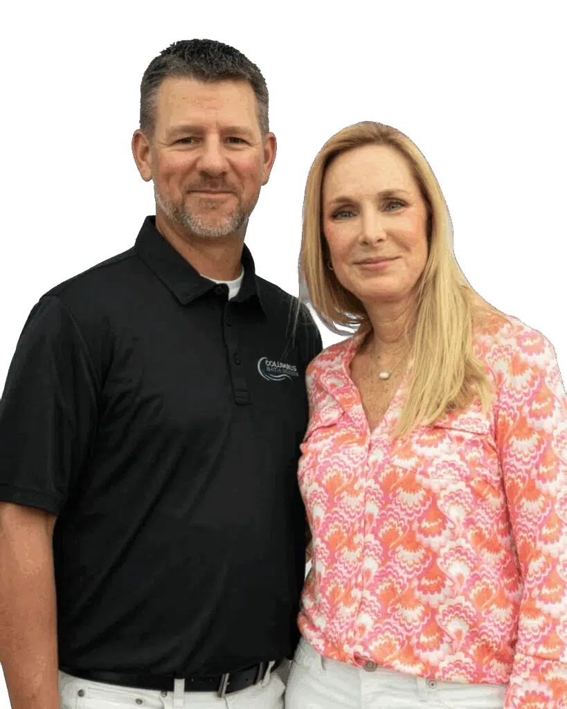 Michelle and Joey Wray, owners of Columbus Bath Design in Lewis Center, Ohio.